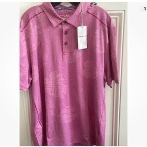 NWT TOMMY BAHAMA Island Zone Very Berry Polo XL